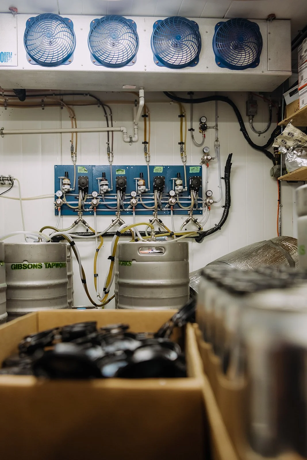 Commercial refrigeration equipment being serviced in a Sunshine Coast business